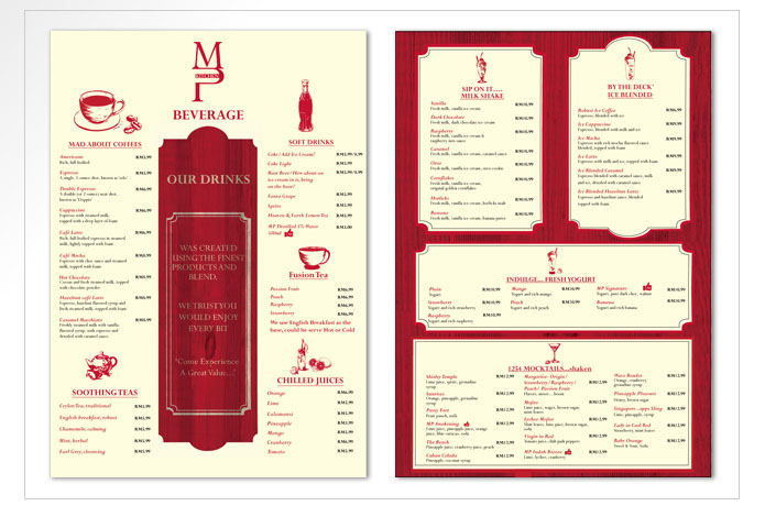 Menu Beverage